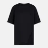 Attico Black Cotton T-shirt In Black