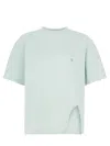 Attico Oversized Short Sleeve Mint Green T-shirt In Green