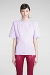 Attico Jewel Cut-out Cotton T-shirt