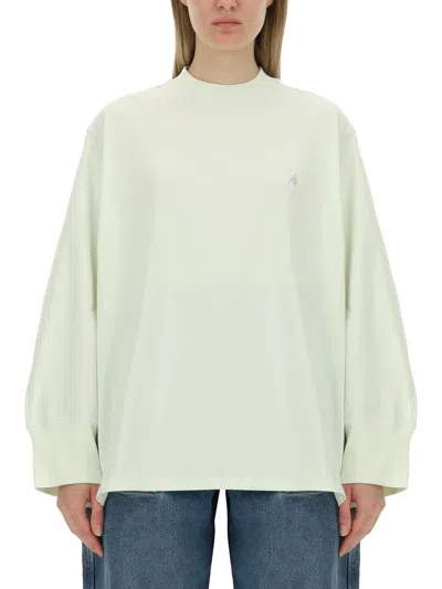 Attico Long Sleeve Logo In Green