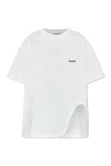 Attico The  T-shirt With Logo In White