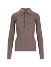 Attico The  T-shirts And Polos In Brown