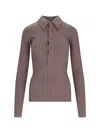 Attico The  T-shirts And Polos In Brown