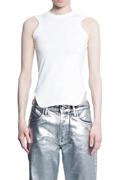 Attico The  T-shirts & Tank Tops In White
