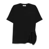 Attico Cotton T-shirt In Black