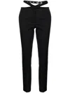 Attico The  Cigarette Long Trousers Clothing In Black