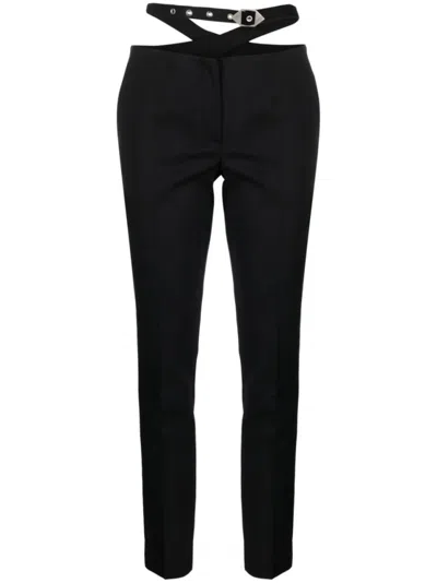 ATTICO THE ATTICO TAILORED HIGH-WAISTED TROUSERS WITH CROSS-BACK DESIGN