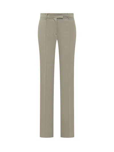 Attico The  Tailored Straight Leg Trousers In Gray
