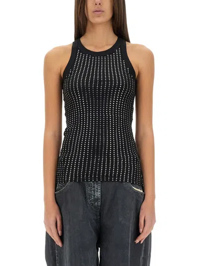 ATTICO THE ATTICO TANK TOP BLACK