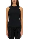 Attico Mirna Cutout Asymmetric Sleeveless Dress In Black