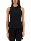 Attico Mirna Cutout Asymmetric Sleeveless Dress In Black