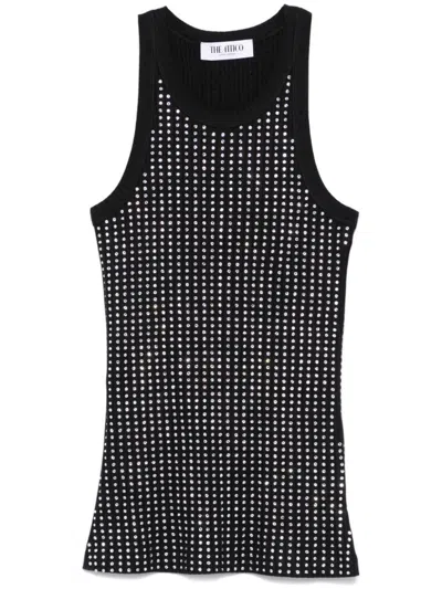 ATTICO THE ATTICO TANK TOP WITH CRYSTAL DECORATION