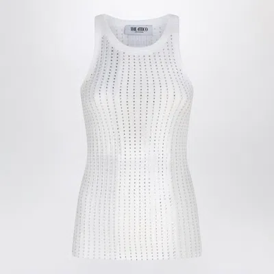 ATTICO THE ATTICO TANK TOP WITH RHINESTONES