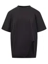 Attico The  The Attic Oversized Asymmetrical T-shirt In Black
