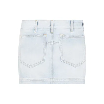 Attico Blue Mini Skirt For Women