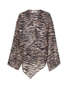 Attico Cappuccino And Black Mini Dress In Brown