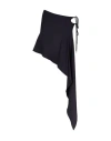 Attico Black Skirt In Black