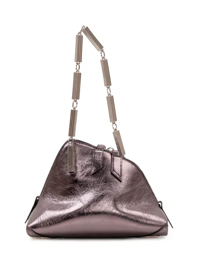Attico The  The Mini Clutch In Dark Grey