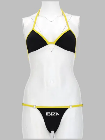 Attico The  The Mini Swimsuit In Black