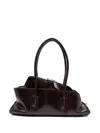 Attico Small La Passeggiata Tote Bag In Brown