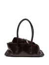 Attico Small La Passeggiata Tote Bag In Brown