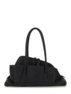 Attico Black Leather Small La Passeggiata Shoulder Bag