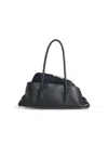 Attico The  'the Walk' Small Black Leather Bag