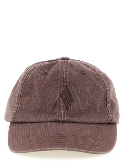 Attico The  Tone-on-tone Logo Canvas Baseball Cap In Taupe