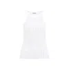 Attico Embellished Cotton Jersey Tank Top