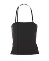 Attico Panelled Tank Top In Black
