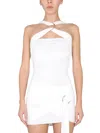 Attico Jersey Criss-crossed Ginnie Top With Metal Detail