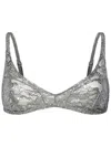 Attico Bra Top In Silver