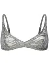 Attico Bra Top In Silver
