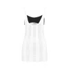 Attico Flat Ribbed Jersey Tank Top In White