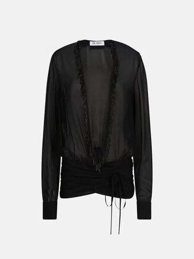 Attico The  Tops&shirts Gend - Black Blouse Black Main Material: 100% Polyester, Embroidery: 100% Pol