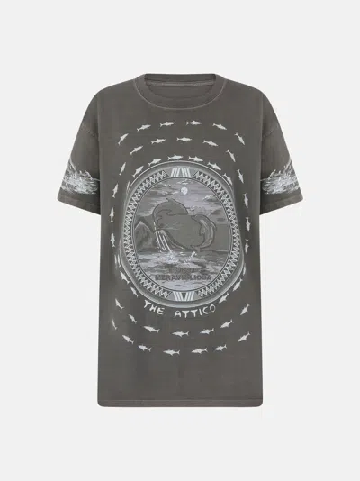 Attico The  Tops&shirts Gend - Faded Black T-shirt Faded Black Main Material: 100% Cotton, Second Mat