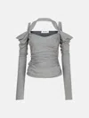 Attico Top Melange Grey In Gray