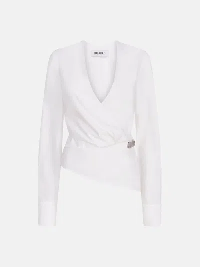 ATTICO THE ATTICO TOPS&SHIRTS GEND - WHITE BLOUSE WHITE MAIN MATERIAL: 100% COTTON