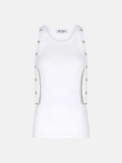 Attico The  Tops Gend - White Tank Top White Main Fabric: 100% Cotton