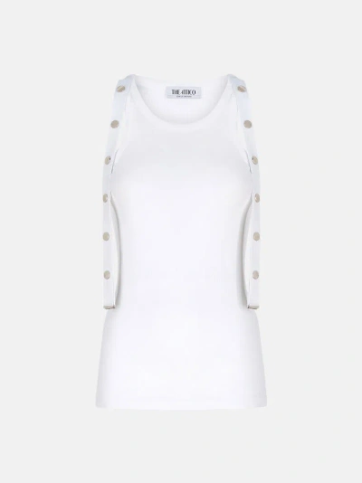 ATTICO THE ATTICO TOPS&SHIRTS GEND - WHITE TANK TOP WHITE MAIN FABRIC: 100% COTTON