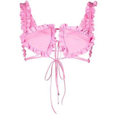 Attico The  Glory Bra In Pink