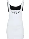 Attico Light Blue Flat Ribbed Tank Top In Baby Blue