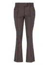 Attico Virgin Wool Bootcut Pants