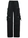 Attico Cargo Casual Pants In Black