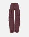 Attico Pants The  Woman Color Violet In Red