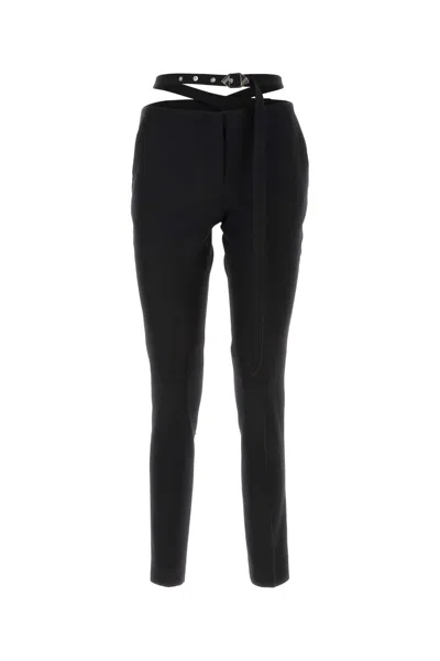 Attico The  T-shirt Pant With Stretch Jersey Comfort In Black