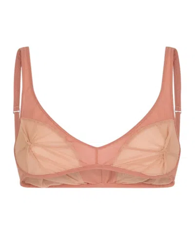 Attico The  Tulle Bra In Orange