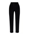 Attico Turn-up Hem Trousers In Black