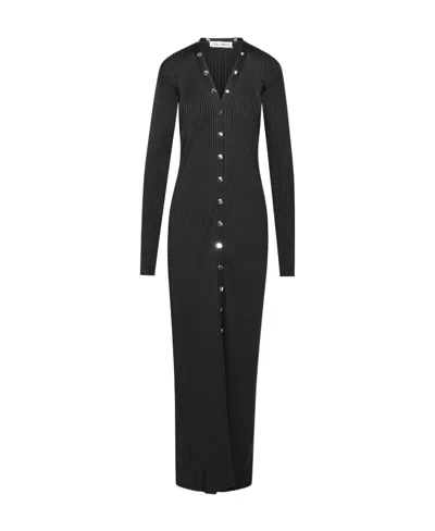 ATTICO THE ATTICO V-NECK CARDIGAN DRESS