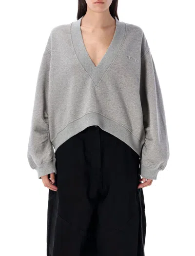 ATTICO THE ATTICO V-NECK SWEATSHIRT